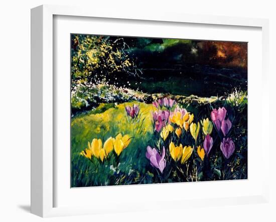 Crocusses-Pol Ledent-Framed Art Print