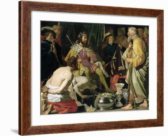 Croesus and Solon, 1624-Gerrit van Honthorst-Framed Giclee Print