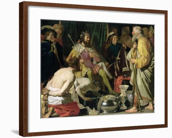 Croesus and Solon, 1624-Gerrit van Honthorst-Framed Giclee Print