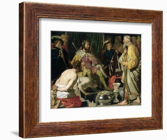 Croesus and Solon, 1624-Gerrit van Honthorst-Framed Giclee Print