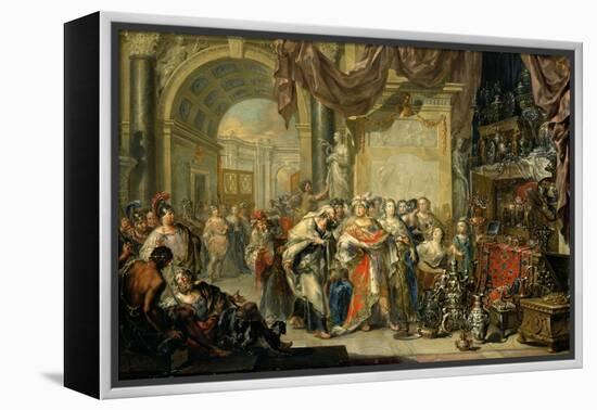 Croesus and Solon-Johann Georg Platzer-Framed Premier Image Canvas