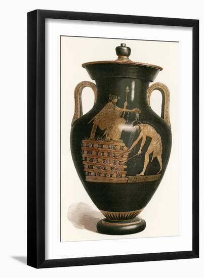Croesus at the Stake-European School-Framed Giclee Print