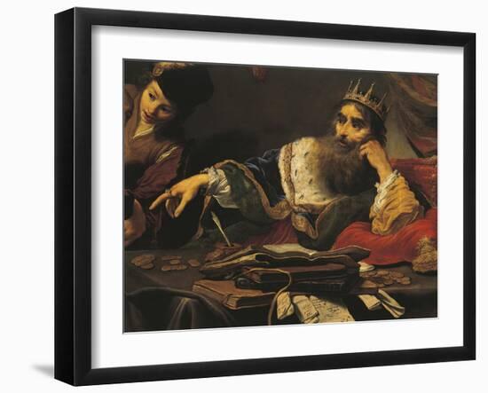 Croesus Receiving Tribute from Lydian-Claude Vignon-Framed Giclee Print