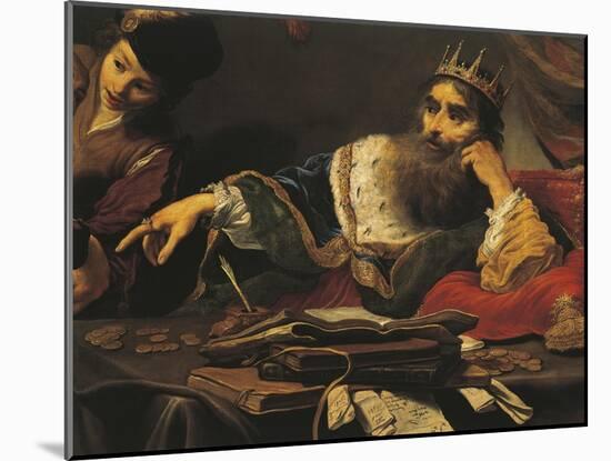 Croesus Receiving Tribute from Lydian-Claude Vignon-Mounted Giclee Print