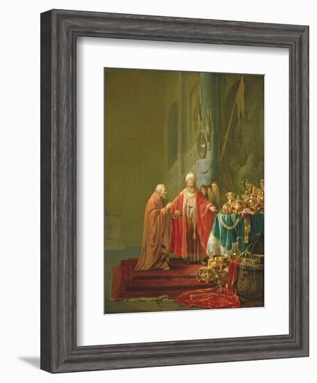 Croesus Showing His Riches to Solon-Willem de Poorter-Framed Giclee Print