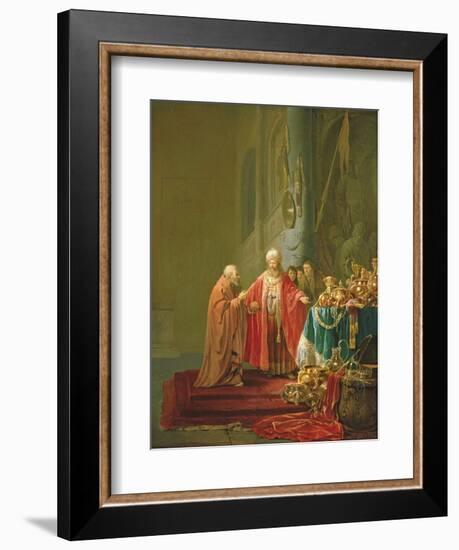 Croesus Showing His Riches to Solon-Willem de Poorter-Framed Giclee Print