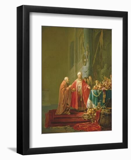 Croesus Showing His Riches to Solon-Willem de Poorter-Framed Giclee Print