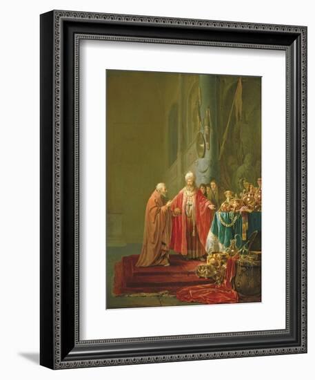 Croesus Showing His Riches to Solon-Willem de Poorter-Framed Giclee Print