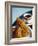 Croissant and Black Coffee on Table, St. Martin, Caribbean-Greg Johnston-Framed Photographic Print