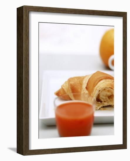 Croissant and Carrot Juice-Brigitte Sporrer-Framed Photographic Print