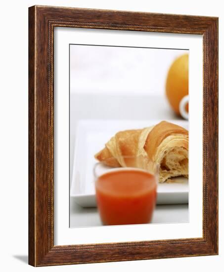 Croissant and Carrot Juice-Brigitte Sporrer-Framed Photographic Print