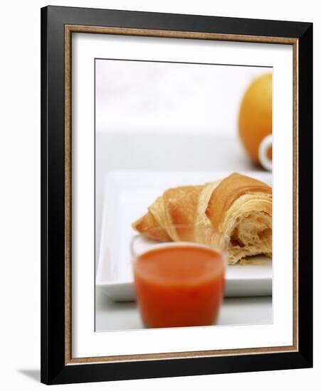 Croissant and Carrot Juice-Brigitte Sporrer-Framed Photographic Print