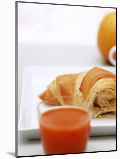 Croissant and Carrot Juice-Brigitte Sporrer-Mounted Photographic Print