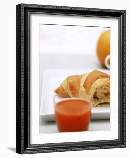 Croissant and Carrot Juice-Brigitte Sporrer-Framed Photographic Print