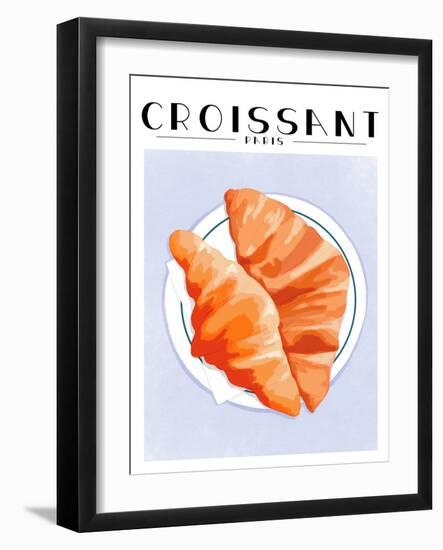 Croissant - Paris-ByKammille-Framed Giclee Print