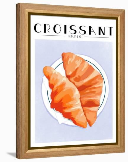 Croissant - Paris-ByKammille-Framed Premier Image Canvas