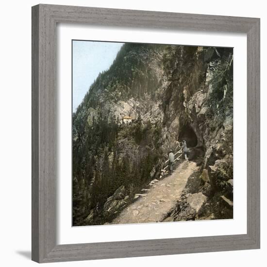 Croix-De-Fer and Tete Noire (Switzerland), Roche-Percee Tunnel at Tete Noire-Leon, Levy et Fils-Framed Photographic Print