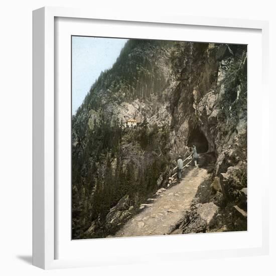 Croix-De-Fer and Tete Noire (Switzerland), Roche-Percee Tunnel at Tete Noire-Leon, Levy et Fils-Framed Photographic Print