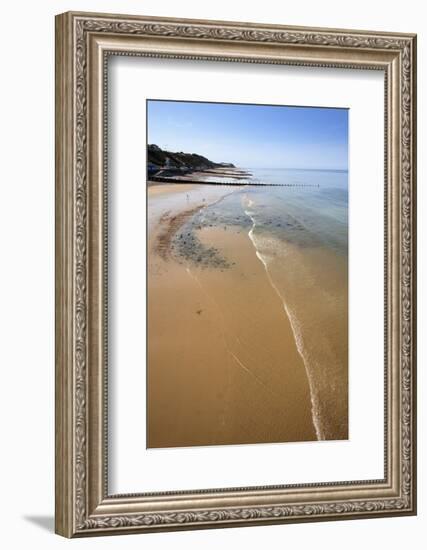 Cromer Beach from the Pier, Cromer, Norfolk, England, United Kingdom, Europe-Mark Sunderland-Framed Photographic Print