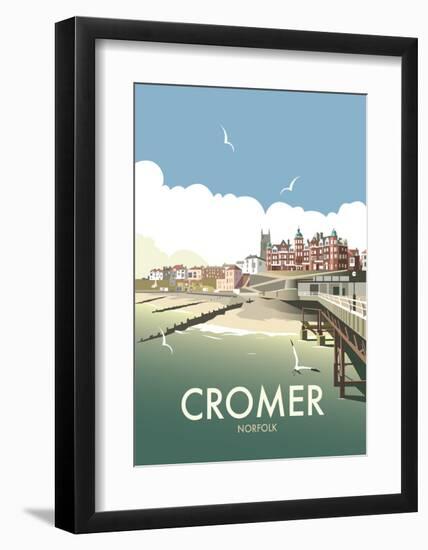 Cromer - Dave Thompson Contemporary Travel Print-Dave Thompson-Framed Art Print