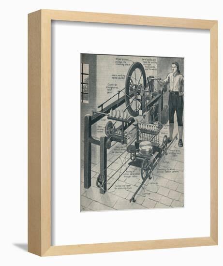'Crompton's Wonderful Spinning Mule', c1934-Unknown-Framed Giclee Print