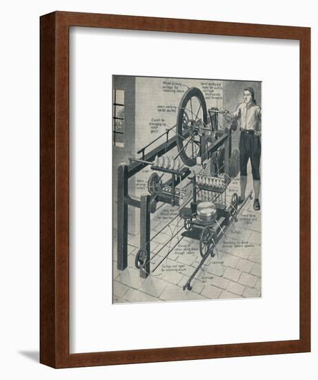 'Crompton's Wonderful Spinning Mule', c1934-Unknown-Framed Giclee Print