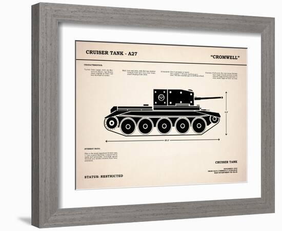 Cromwell A27 Tank-Mark Rogan-Framed Art Print