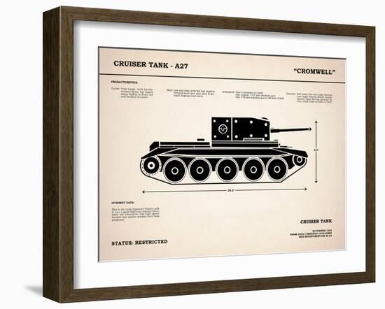 Cromwell A27 Tank-Mark Rogan-Framed Art Print