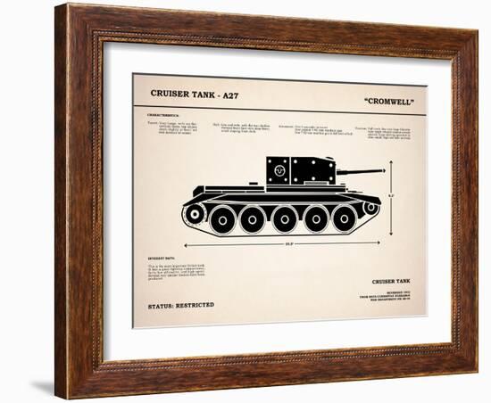 Cromwell A27 Tank-Mark Rogan-Framed Art Print