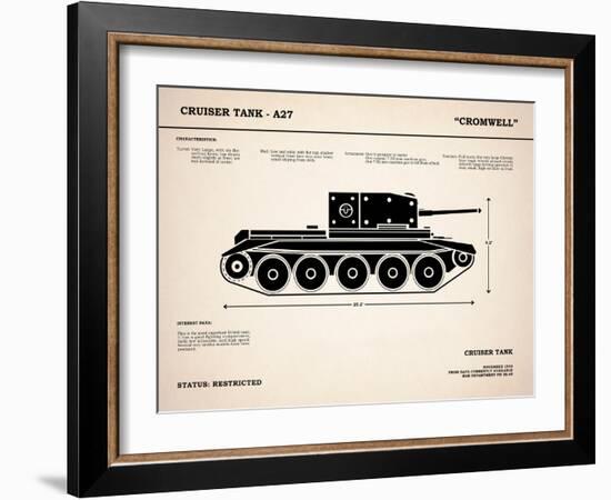 Cromwell A27 Tank-Mark Rogan-Framed Art Print