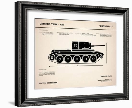 Cromwell A27 Tank-Mark Rogan-Framed Art Print