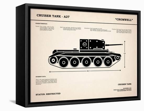 Cromwell A27 Tank-Mark Rogan-Framed Stretched Canvas