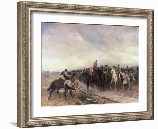 Cromwell at Dunbar, 1650-Andrew Carrick Gow-Framed Giclee Print