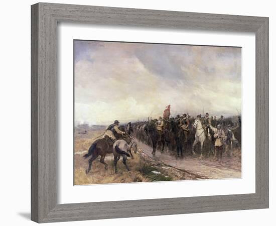 Cromwell at Dunbar, 1650-Andrew Carrick Gow-Framed Giclee Print