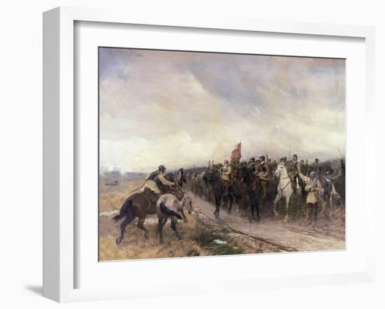 Cromwell at Dunbar, 1650-Andrew Carrick Gow-Framed Giclee Print