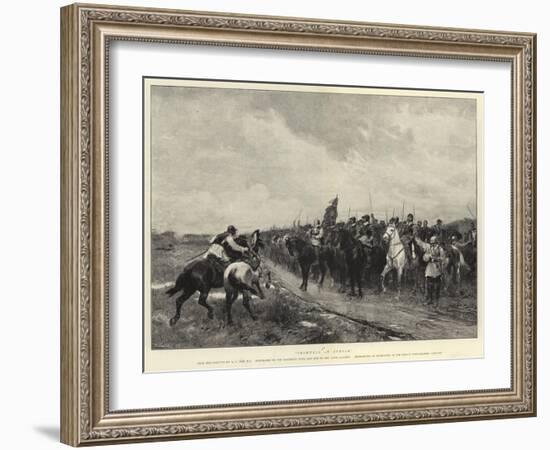 Cromwell at Dunbar-Andrew Carrick Gow-Framed Giclee Print