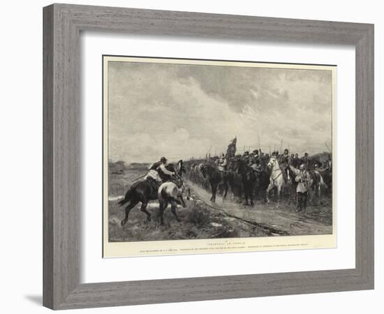 Cromwell at Dunbar-Andrew Carrick Gow-Framed Giclee Print