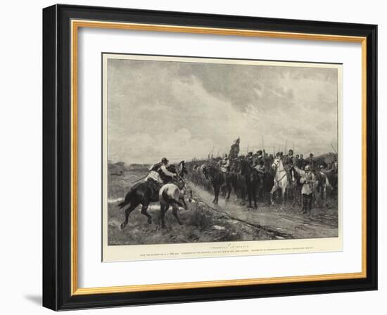 Cromwell at Dunbar-Andrew Carrick Gow-Framed Giclee Print