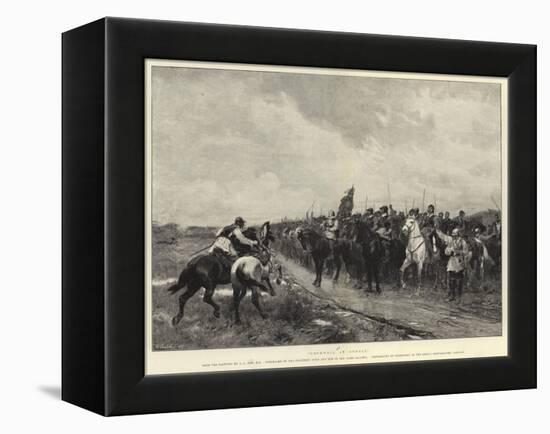 Cromwell at Dunbar-Andrew Carrick Gow-Framed Premier Image Canvas