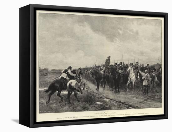 Cromwell at Dunbar-Andrew Carrick Gow-Framed Premier Image Canvas