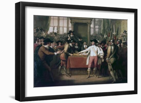 Cromwell Dissolving the Long Parliament, 1782-Benjamin West-Framed Giclee Print