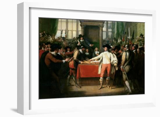 Cromwell Dissolving the Long Parliament-Benjamin West-Framed Giclee Print