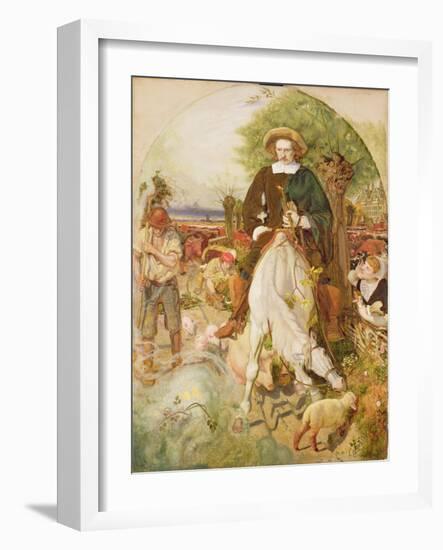 Cromwell on His Farm, 1873-4-Ford Madox Brown-Framed Giclee Print