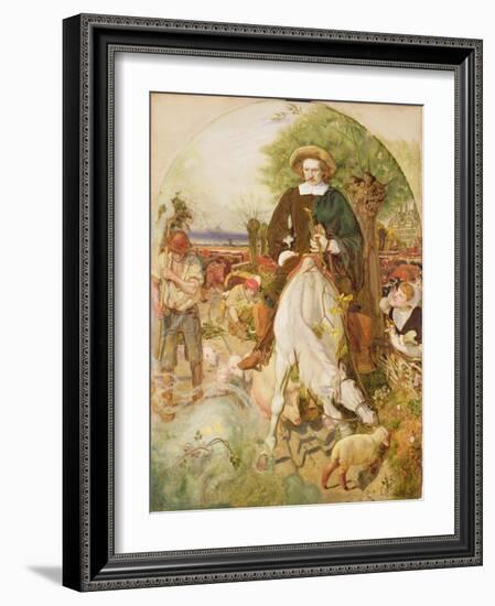 Cromwell on His Farm, 1873-4-Ford Madox Brown-Framed Giclee Print