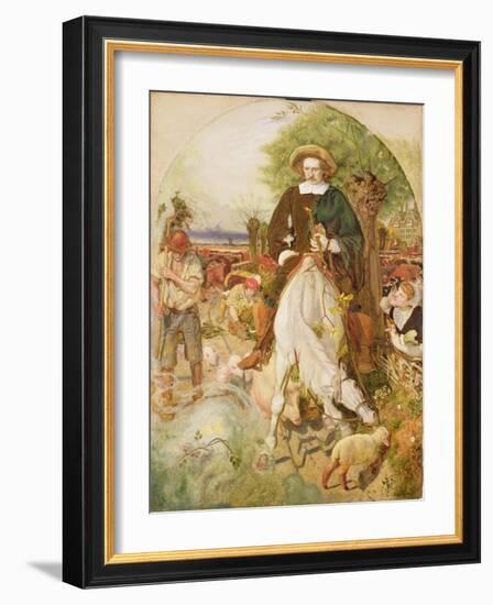 Cromwell on His Farm, 1873-4-Ford Madox Brown-Framed Giclee Print