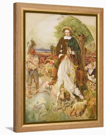 Cromwell on His Farm, 1873-4-Ford Madox Brown-Framed Premier Image Canvas