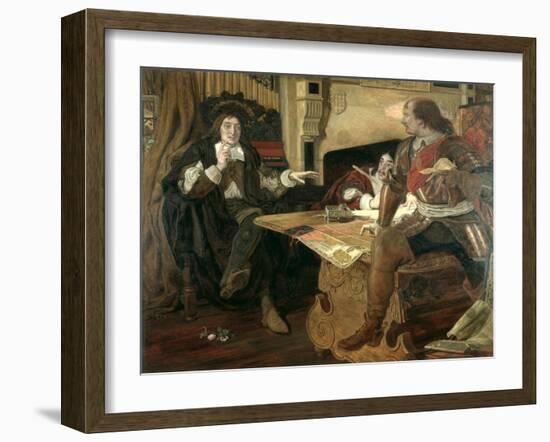 Cromwell, Protector of the Vaudois, 1877-Ford Madox Brown-Framed Giclee Print