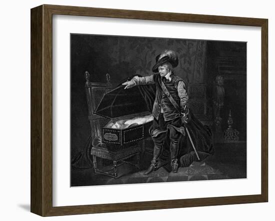 Cromwell Viewing the Dead Body of Charles I, 1649-J Rogers-Framed Giclee Print