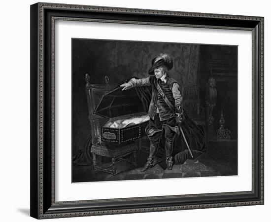 Cromwell Viewing the Dead Body of Charles I, 1649-J Rogers-Framed Giclee Print