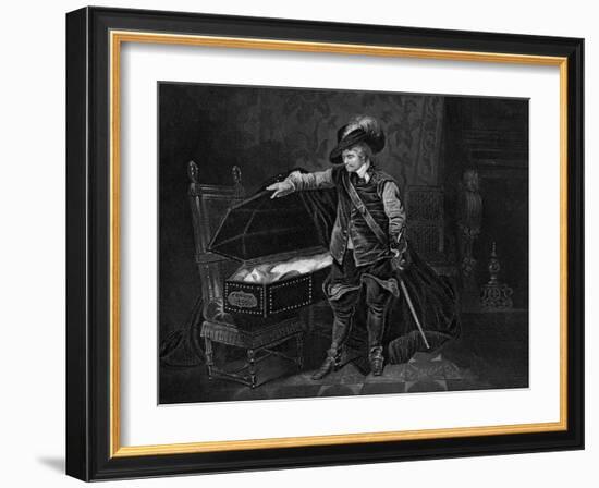 Cromwell Viewing the Dead Body of Charles I, 1649-J Rogers-Framed Giclee Print